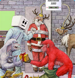 Cube Kidnaps Santa